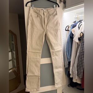Zara Light Beige Denim Pants